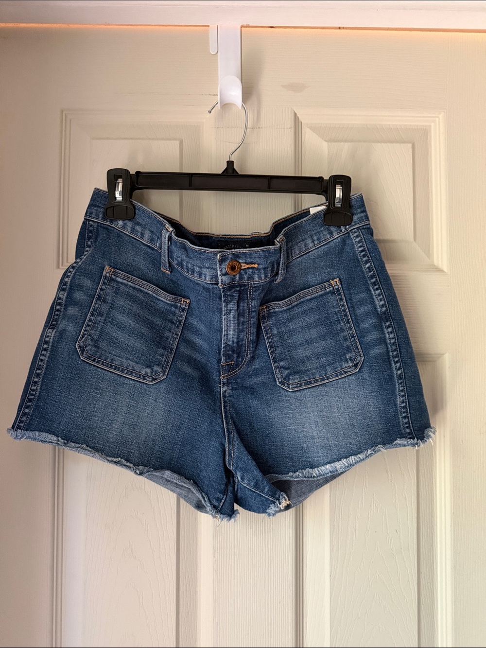Lucky Brand Blue Denim Patch Pocket Shorts